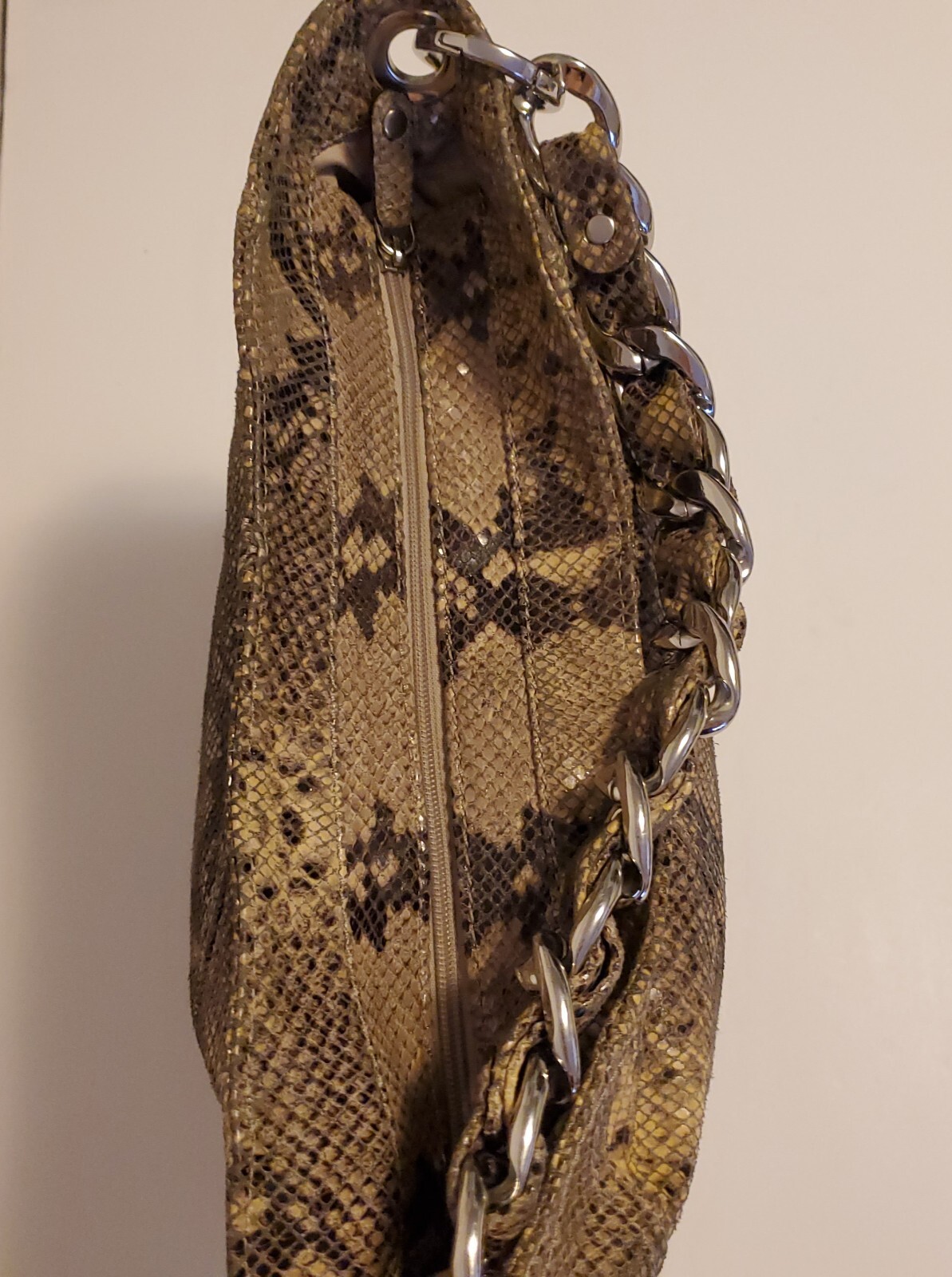 Michael Kors Python Snake Leather Hobo EUC - image 7