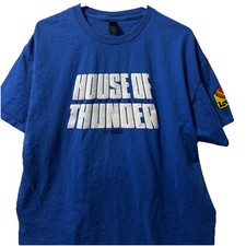 OKC Thunder House of Thunder Blue Playoff T-Shirt XL Love’s Logo Gildan NBA 2025