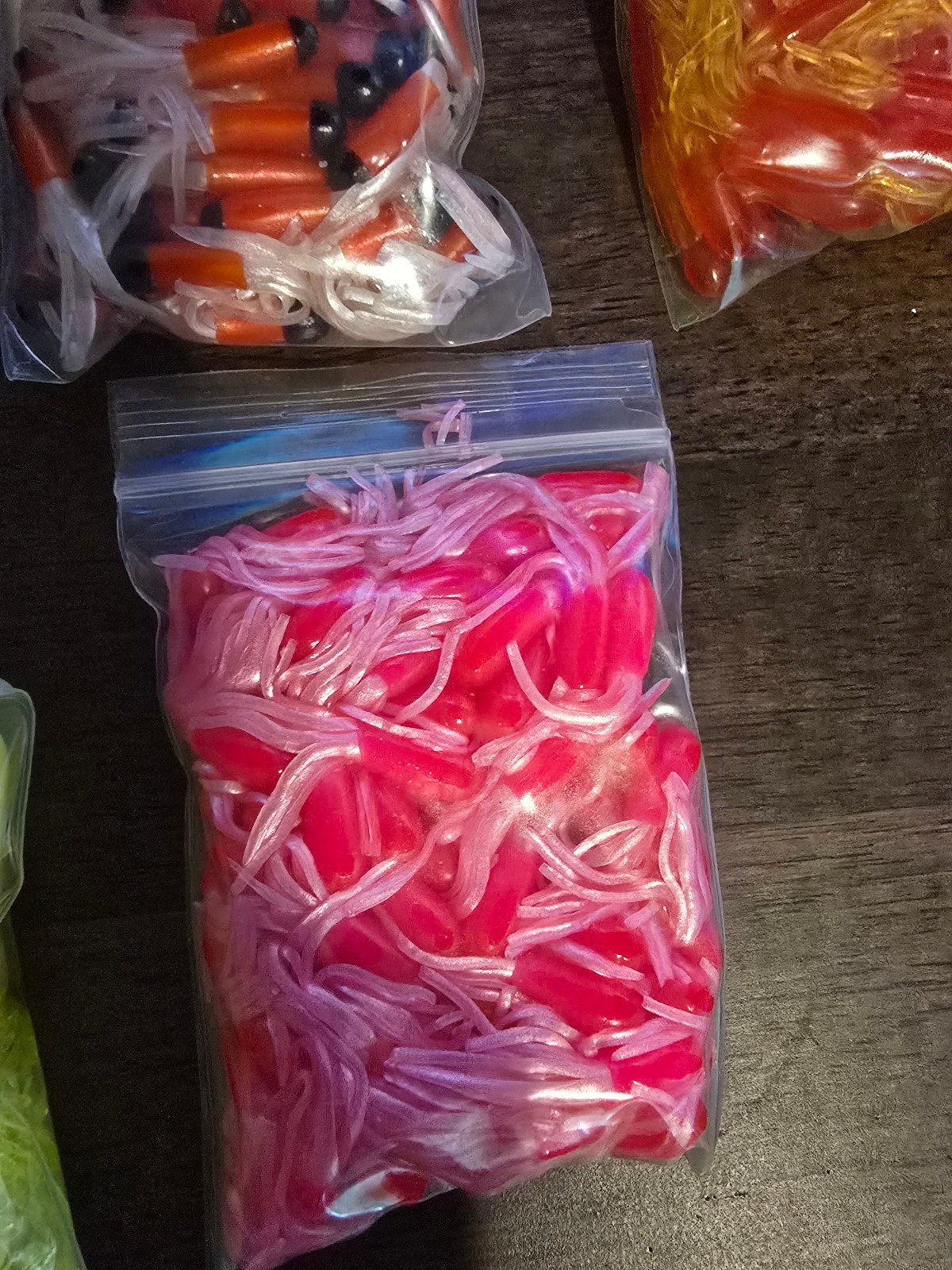 Bulk Crappie Grub Assortment Over 1lb Tubes Etc.