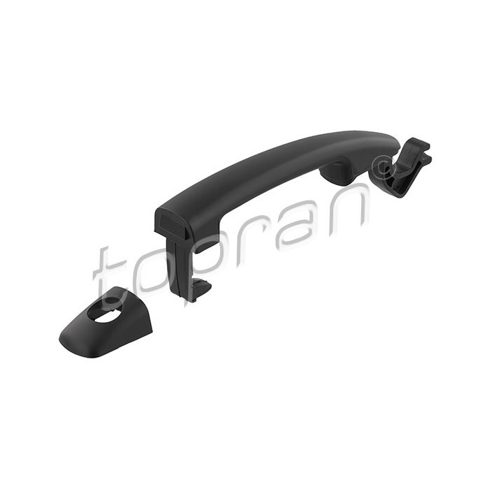 Poignée de porte extérieure Berlingo robuste en ABS noir pour une ouverture fluide