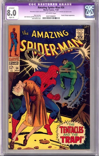New ListingThe Amazing Spider-Man Vol 1 54 CGC 8.0 (VF) Restored (1967)