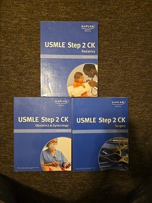 Kaplan USMLE Step 2 Ck Lecture Notes 3 Books