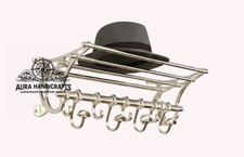 AURA French COATRACK/Luggage Rack/Train Wall Mounted Rack vintage luxury decor