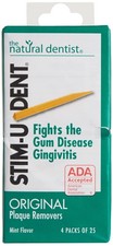 Stim-U-Dent Mint Plaque Removers, 4 Pack of 25 Value Pack of 4 