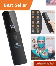 Hygienic Non-Contact Thermometer with Large LED Display - All Ages Fever Monitor