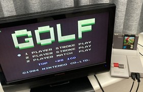 NES ~ GOLF ~ Nintendo Game 3 Screw NES-GF-GBR Cart + Sleeve + Box Pal