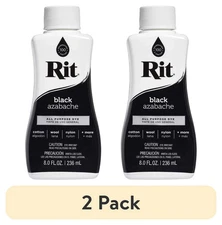 (2 pack) Rit, All Purpose Liquid Dye, Black, 8 fl oz Free Expedited Shipping
