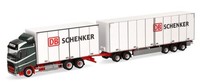 Herpa, Volvo Fh Gl 6X4 Mit Dolly Und 3-Achs-AnhäNger Db Schenker, 1/87, HER31...