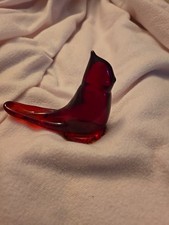 Vintage Cardinal Of Love At Glass Signed W. Ward 1987. Glows In Black Light.