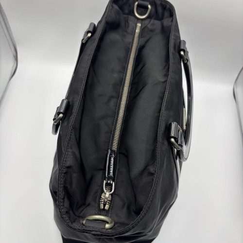 Bolso Bandolera Prada Tessuto Cuero NERO Negro BN1057 Usado Elegante - Imagen 10 de 12