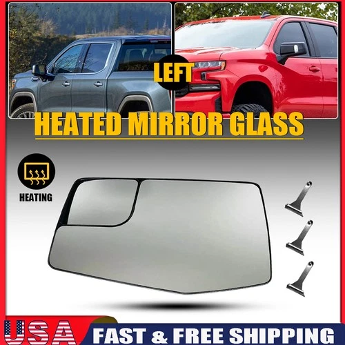 NEW for Sierra 19-23 Silverado Exterior Driver View Mirror Side 84309708 Glass