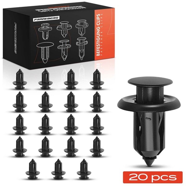 Frankberg 20X NYLON-CLIP Schwarz StoßFÄNger Passend FüR Honda Accord Civic CR-V-image