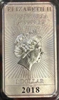 2018 Australia Dragon 1 oz .9999 Fine Silver Rectangle. Toned. In Capsule.