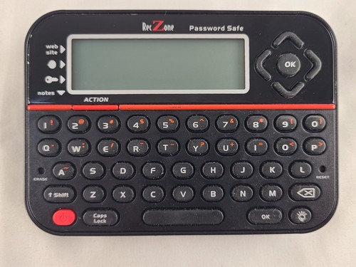 RecZone Password Safe SharperImage Backlit Built-In Memory Storage Tested