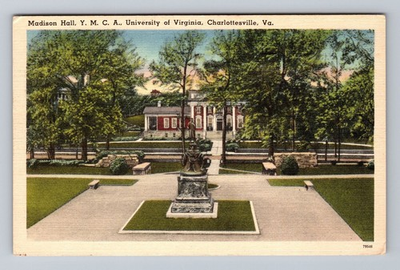 #ad #ad Virginia VA Charlottesville Madison YMCA University Virginia Vintage Postcard PC $0.99