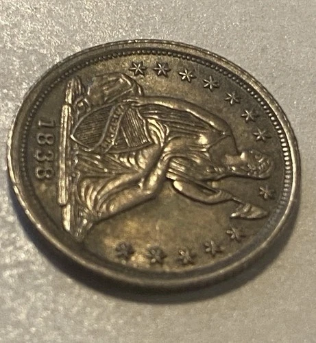 1838 Seated Liberty Half Dime Uncirculated Philadelphia Silver