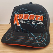 Kubota Trucker Hat, True To The Land, Lighting, Contrast Stitching, Snapback
