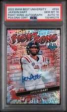 2022 BOWMAN'S BEST UNIVERSITY FIGHT SONG AUTO JAXSON DART 93/99 PSA 10 AUTO 10