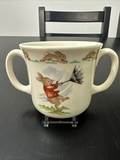 Royal Doulton Bunnykins Double Handle Mug Windy Day 1936 England