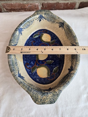 Vintage Amalfi Hand Painted Lemon Baking Dish 9”x 11” Ceramic Italian Kitchen - Picture 11 of 13