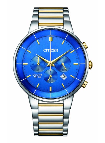 Citizen Quartz Chronograph Men's Analog Blue Dial Watch - AN8224-51L