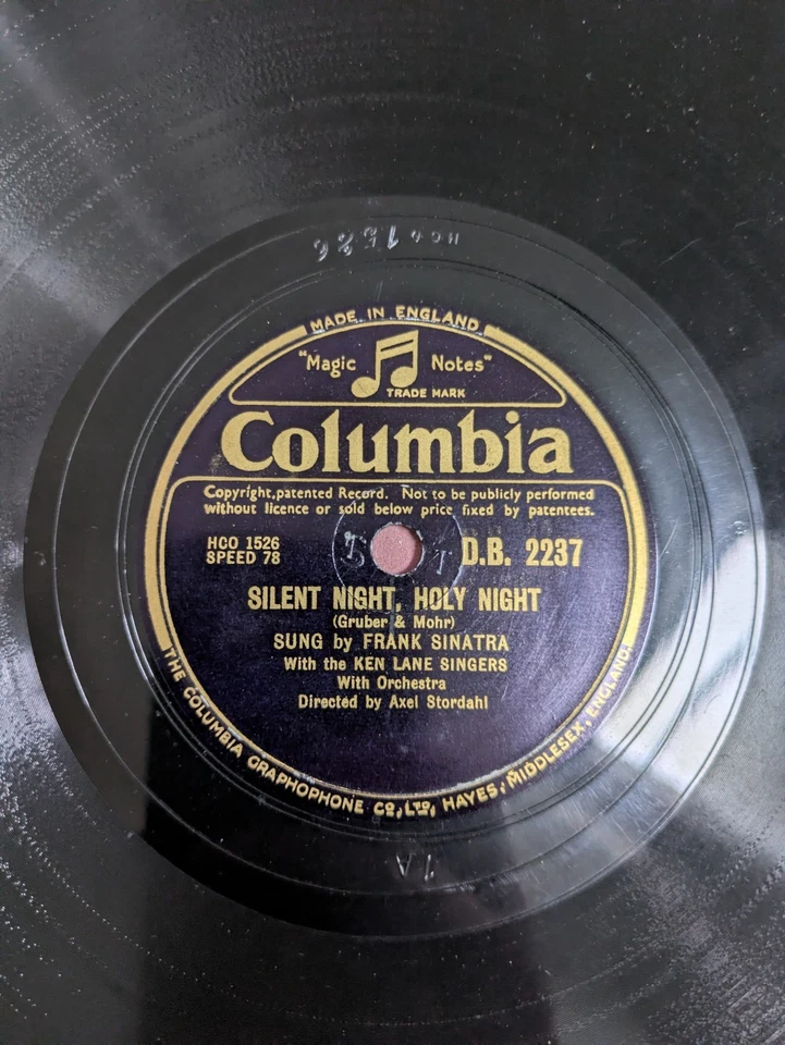 Frank SINATRA White Christmas / Silent Night, Holy Night 78rpm Columbia Record - Image 4 of 4