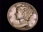 1926-D  Mercury Dime,  Very Good grade