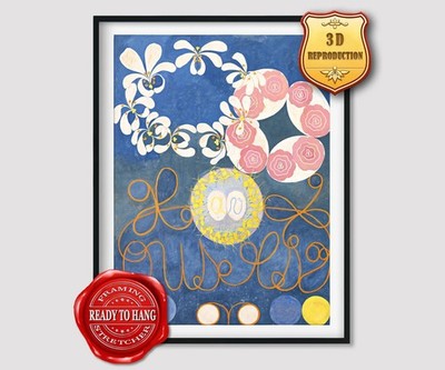 Hilma af KlintThe Ten Largest No 1 3D Effects Texture Gel Handmade Ready to hang