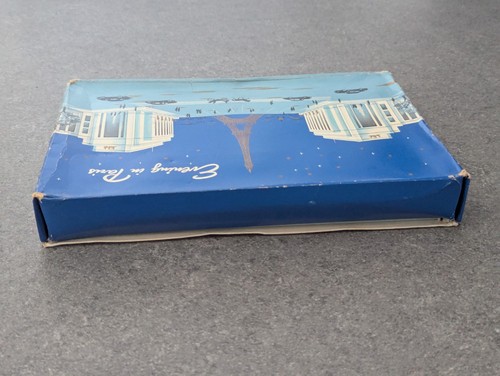 Juego de talco, cubo de baño y jabón vintage Bourjois noche en París - trío raro - Imagen 18 de 24