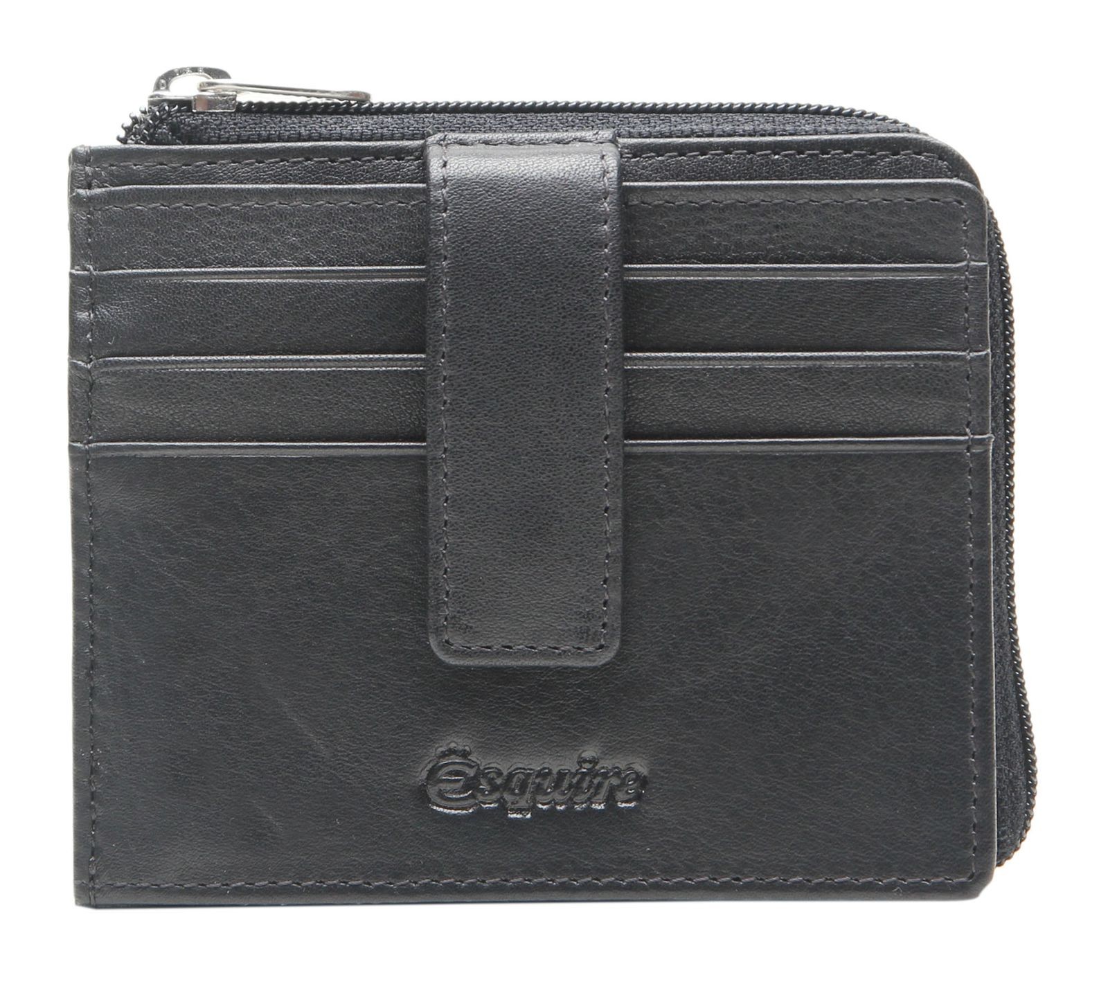 Esquire card case Nappa Card Holder Black