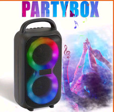 Large Portable Wireless Bluetooth Party Speaker with LED Lights