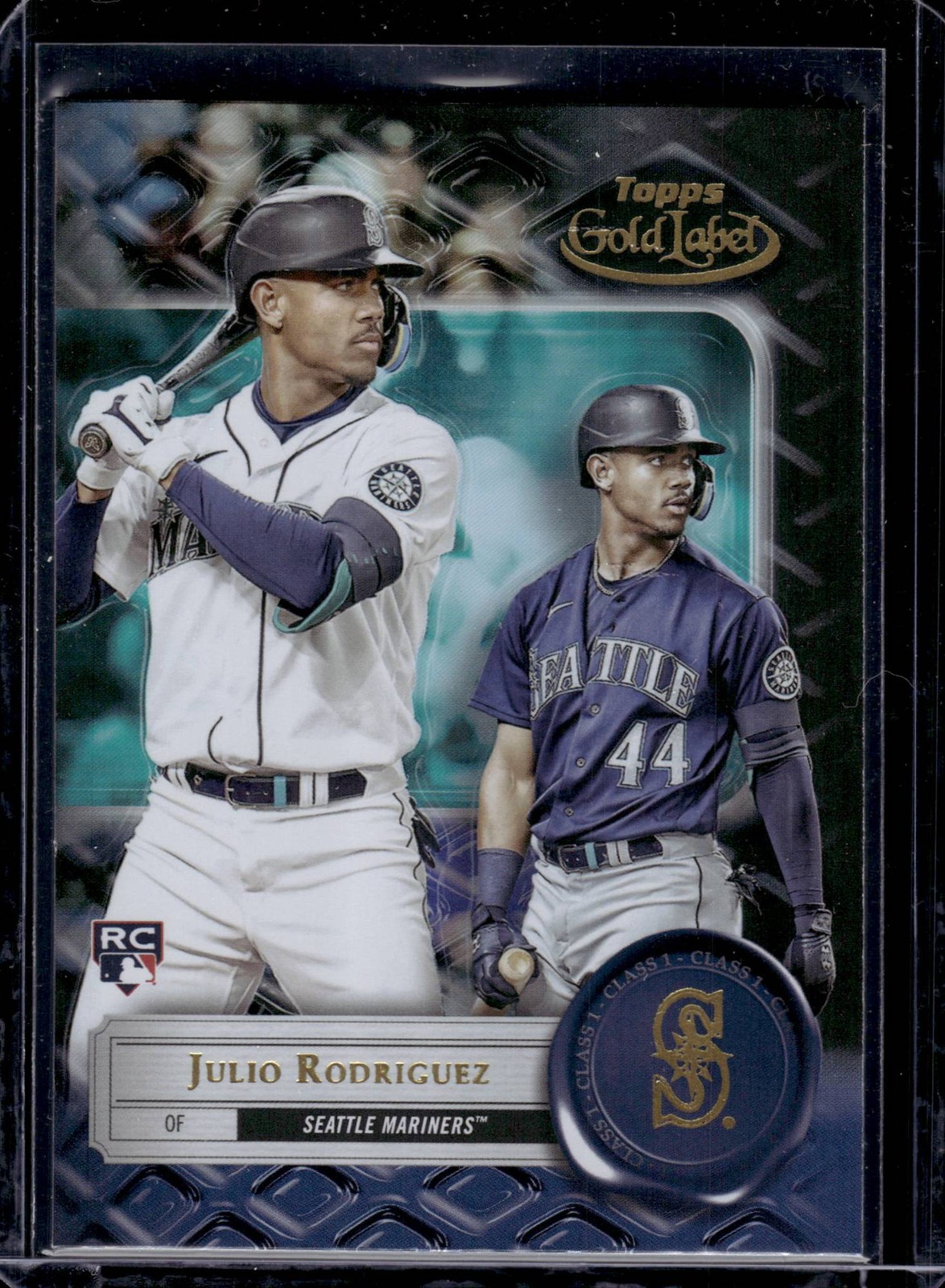 2022 Topps Gold Label Julio Rodriguez #4 Class 1 Black