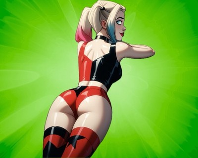 Harley Quinn Waifu Sticker. Cartoon Sticker 5''