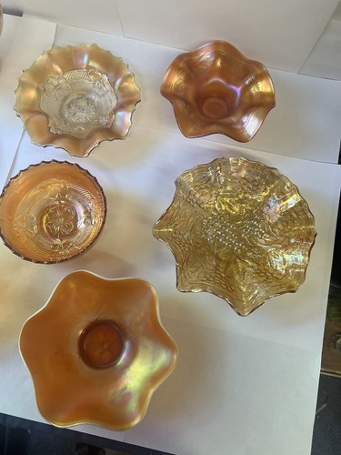 Marigold Iridescent Glass Lot - Picture 2 of 7