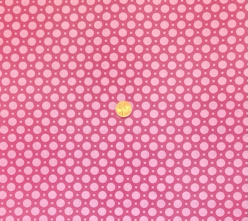 Pink Luna Dots, tecido de bolinhas tom rosa por Maywood Studios, BTHY - Imagem 2 de 4