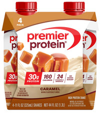 Premier Protein Shake, Caramel, 30g Protein, 11 Fl Oz, 4 Ct