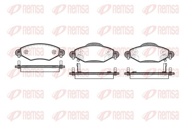Remsa 0978.02 Bremsbelagsatz, Scheibenbremse FüR Toyota-image
