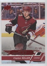 2018-19 Upper Deck Overtime Red Foil 72/99 Clayton Keller #39 xp6