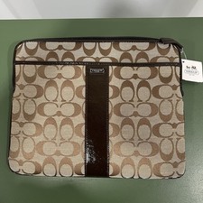 Coach Brown Cocoa Signature Universal Tablet Case 63139B NEW IN BOX