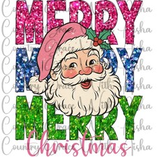 Sublimation Print Merry Christmas Santa Ready To Press Paper Ink Heat Transfer