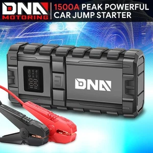 16000 mAh 12V 1500A Multi-Function Ports Peak Powerful Car Jump Starter Black