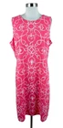 J. McLaughlin XL Pink Nautical Anchor Catalina Cloth Dress Coastal