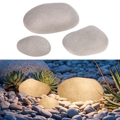 5CCT 3-Size Decorative Stone Lighting Kit, Cobblestone Pathway Lights