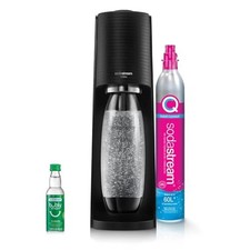 - Terra Soda Streaming Machine - STARTER KIT - Sparkling Starter Kit Black