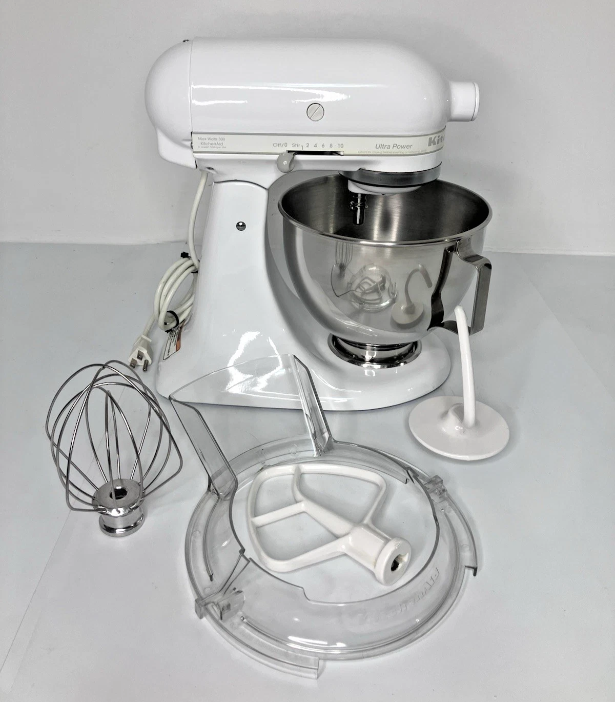 KitchenAid Ultra Power Stand Mixer 10 Speed White KSM90WW w/Bowl-Shield-Beaters
Opens in a new windo
