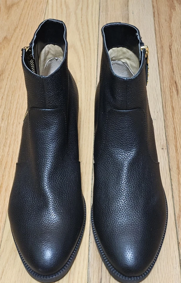 NWOB Lauren Ralph Lauren Women’s Black Leather Prudence Ankle Leather Boots  - Image 2 of 4