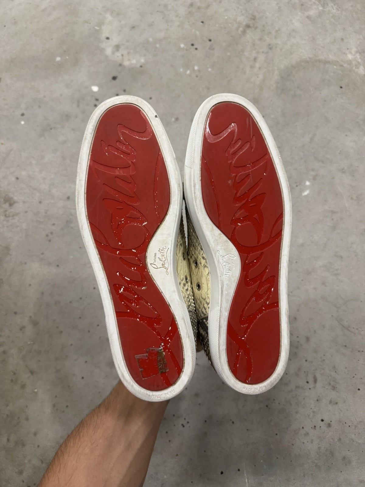 Christian Louboutin Louis Python Ghost Roccia Hig… - image 5