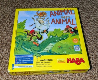 Haba Animal Upon Animal Stacking Game Wooden Germany Motor Skills Balance Family