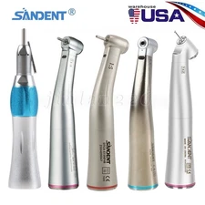 SANDENT Dental 1:1/ 1:5 1:4.2 LED Fiber Optic Contra Angle Low Speed Handpiece