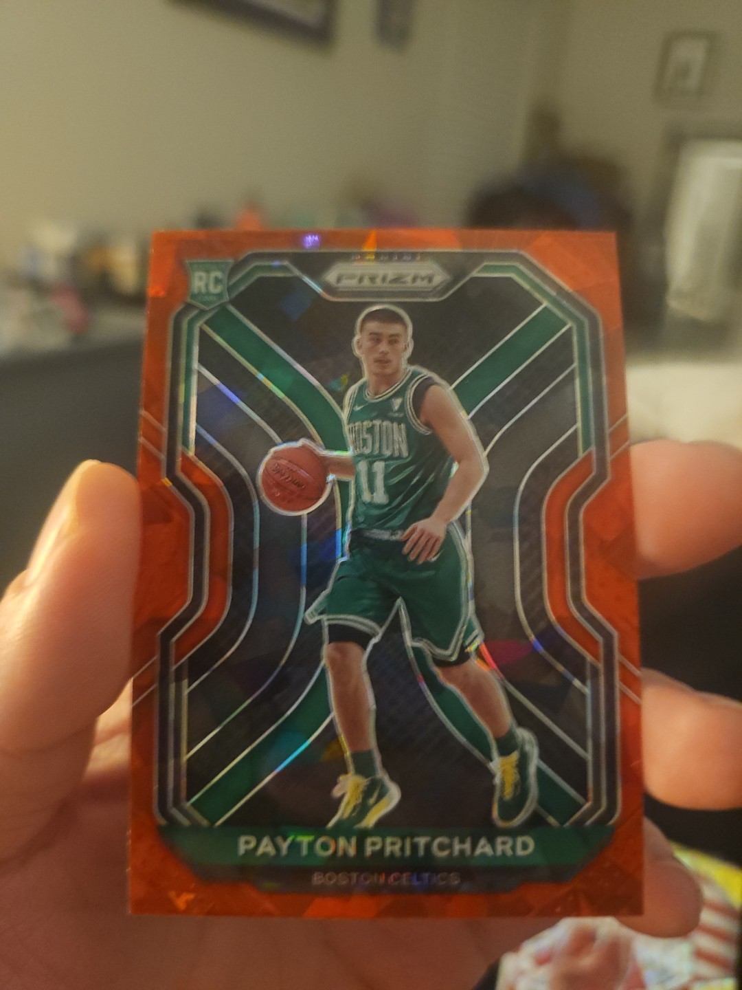 2020-21 Panini Prizm - Payton Pritchard #257 Red Ice Prizm (RC)